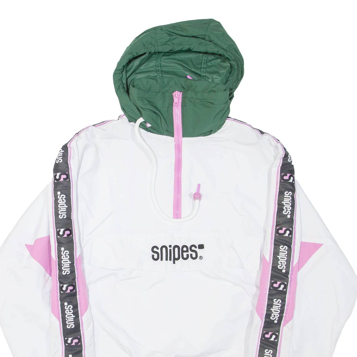 SNIPES Womens Pullover Jacket White Hooded XS