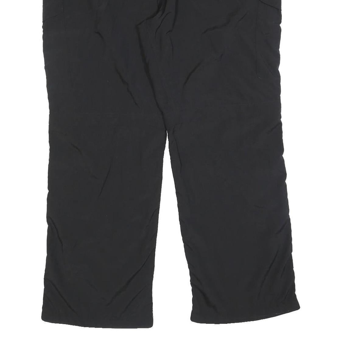 THE NORTH FACE Womens Black Relaxed Straight Trousers W38 L28 Outdoor Casual Zip