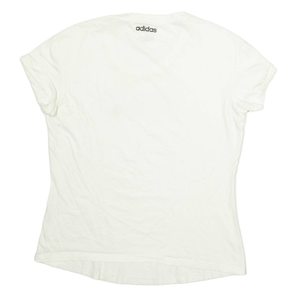 ADIDAS Womens T-Shirt White L