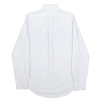 POLO RALPH LAUREN Mens Blue & White Striped Shirt S Cotton Button-Down Long