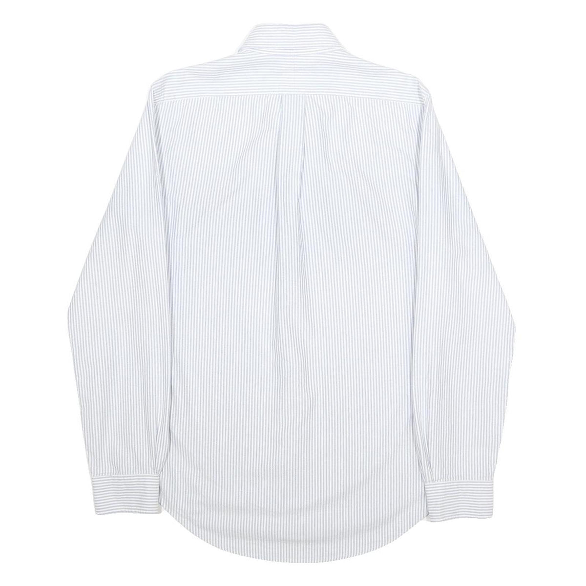 POLO RALPH LAUREN Mens Blue & White Striped Shirt S Cotton Button-Down Long