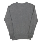 ELLESSE Womens Grey & White Sweatshirt Crew Neck UK 10 Cotton Blend Pullover