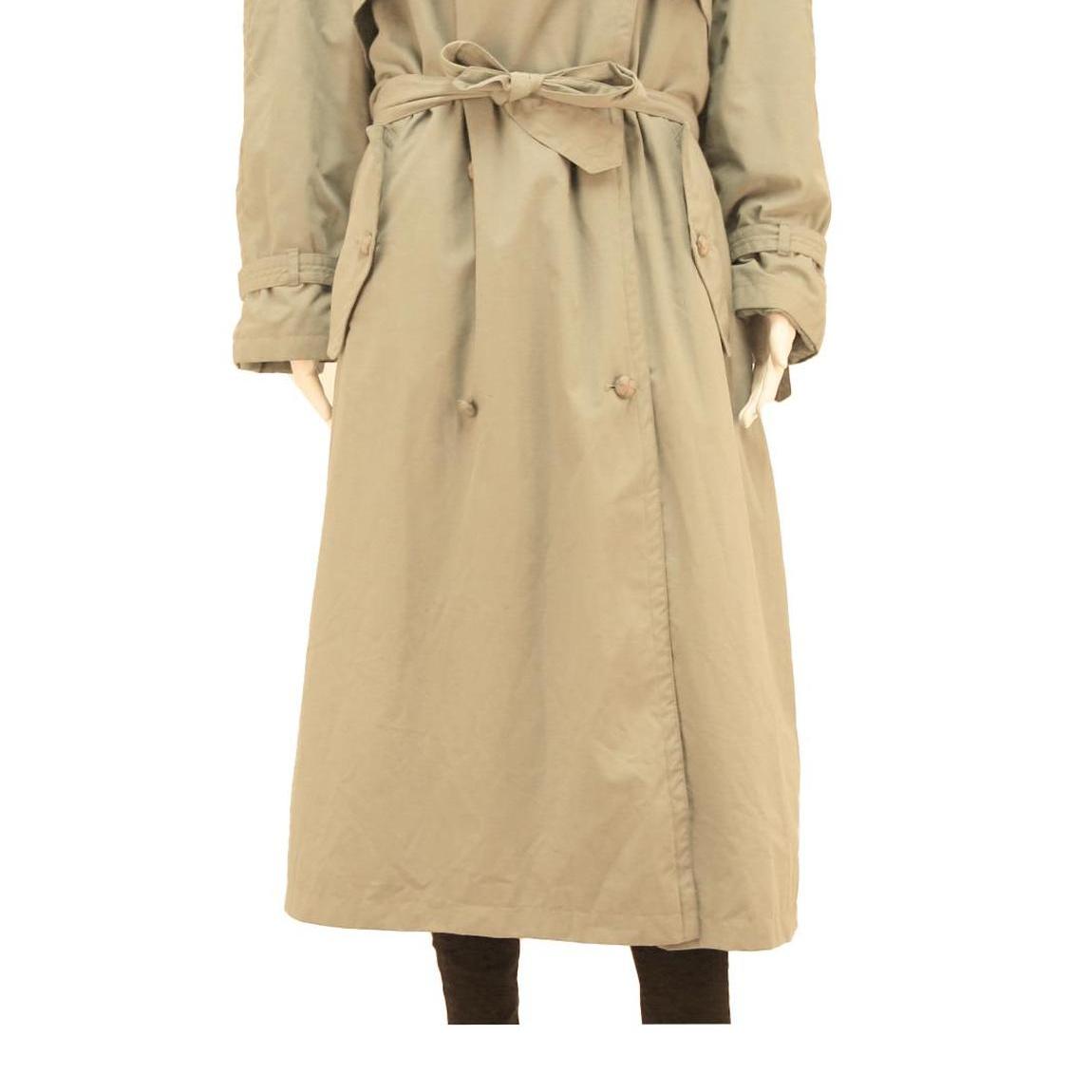 Womens Beige Cotton Blend Long Sleeve Button Jacket UK 18 Casual Classic Trench