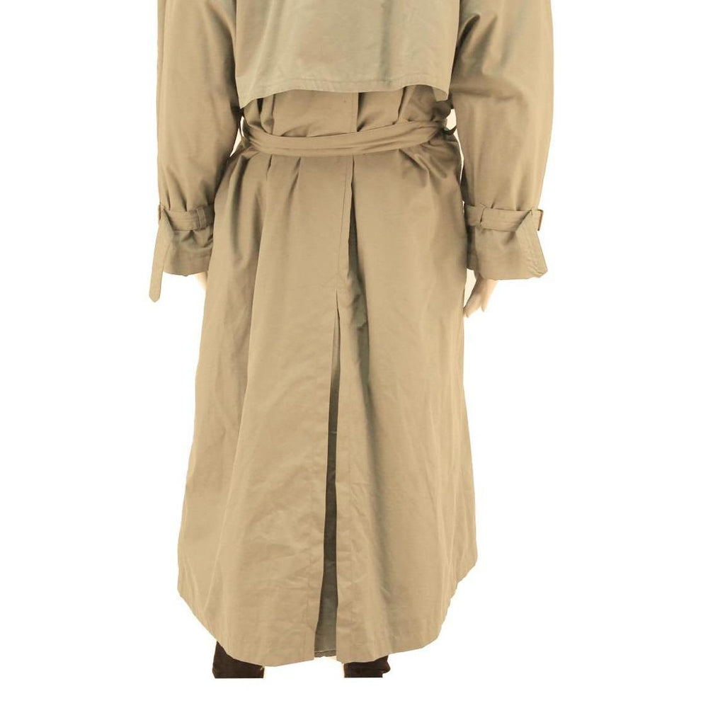 Womens Beige Cotton Blend Long Sleeve Button Jacket UK 18 Casual Classic Trench