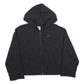 NIKE Womens Black Hoodie M Zip Up Casual Sports Sweatshirt