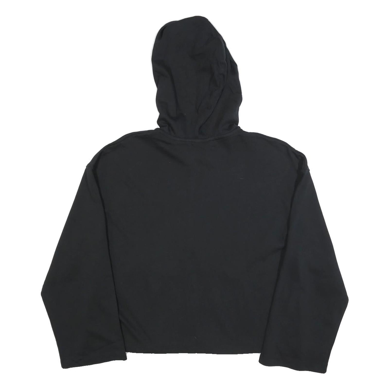 NIKE Womens Black Hoodie M Zip Up Casual Sports Sweatshirt