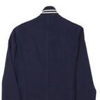 LACOSTE Mens Navy Blue Button Cotton Blend Jacket XS Jersey Cuffs Classic Fit