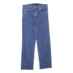 H&M Womens Blue Regular Straight Denim Light W27 L25 Zip Cotton Blend Jeans