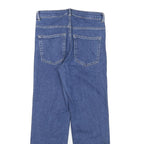 H&M Womens Blue Regular Straight Denim Light W27 L25 Zip Cotton Blend Jeans