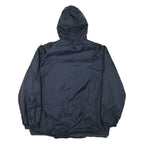 DICKIES Mens Navy Department Of Public Works Hooded Zip Jacket L Polyester Blend