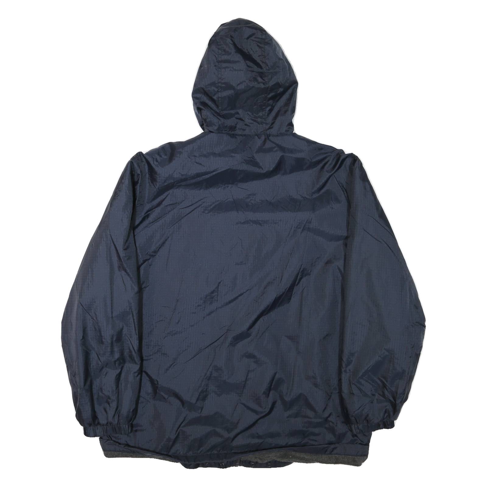 DICKIES Mens Navy Department Of Public Works Hooded Zip Jacket L Polyester Blend