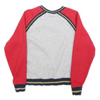 FILA Womens Grey & Red Logo Crew Neck Sweatshirt S Cotton Blend Casual Fit