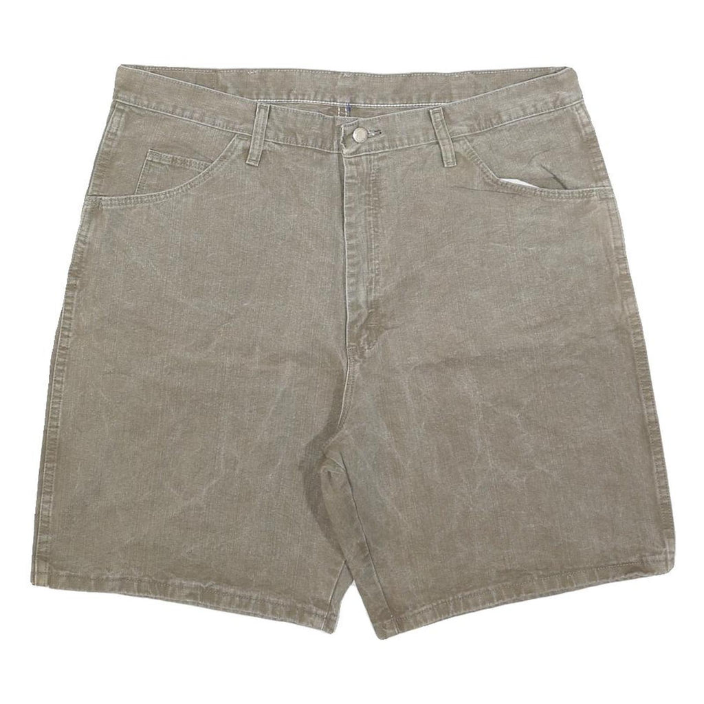 WRANGLER Mens Shorts Beige Casual Plain XL W38 Cotton Comfort Summer