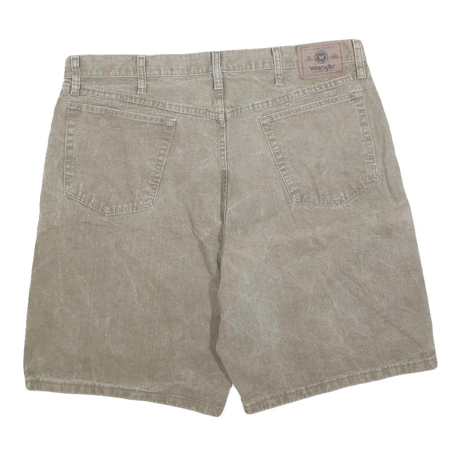 WRANGLER Mens Shorts Beige Casual Plain XL W38 Cotton Comfort Summer