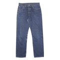 LEVI'S 501 Mens Jeans Blue Regular Straight Denim Medium W32 L32 Classic Cotton