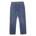 LEVI'S 501 Mens Jeans Blue Regular Straight Denim Medium W32 L32 Classic Cotton