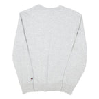 CHAMPION Mens Grey Cotton Blend Crew Neck S Logo Sweatshirt Pullover