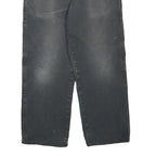 DICKIES Mens Cotton Blend Black Regular Straight Trousers W34 L26 Workwear