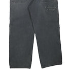 DICKIES Mens Cotton Blend Black Regular Straight Trousers W34 L26 Workwear