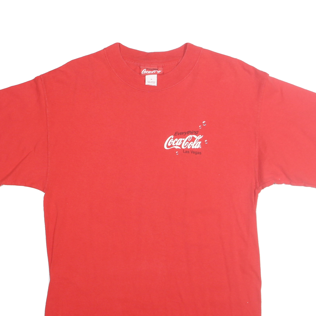 EVERYTHING COCA COLA Mens Red Graphic T-Shirt M Short Sleeve Crew Neck Coca-Cola