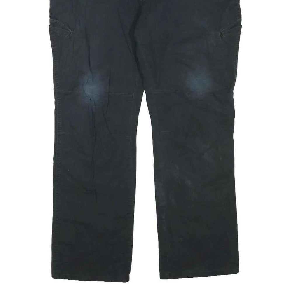 DICKIES Womens Regular Fit Black Cotton Blend Straight Leg Trousers W40 L30