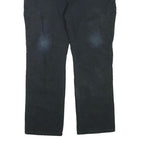 DICKIES Womens Regular Fit Black Cotton Blend Straight Leg Trousers W40 L30