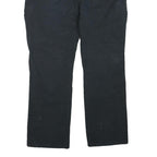 DICKIES Womens Regular Fit Black Cotton Blend Straight Leg Trousers W40 L30