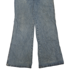 Womens Blue Regular Fit Wide-Leg Denim Jeans Cotton Blend W30 L29 Classic Style
