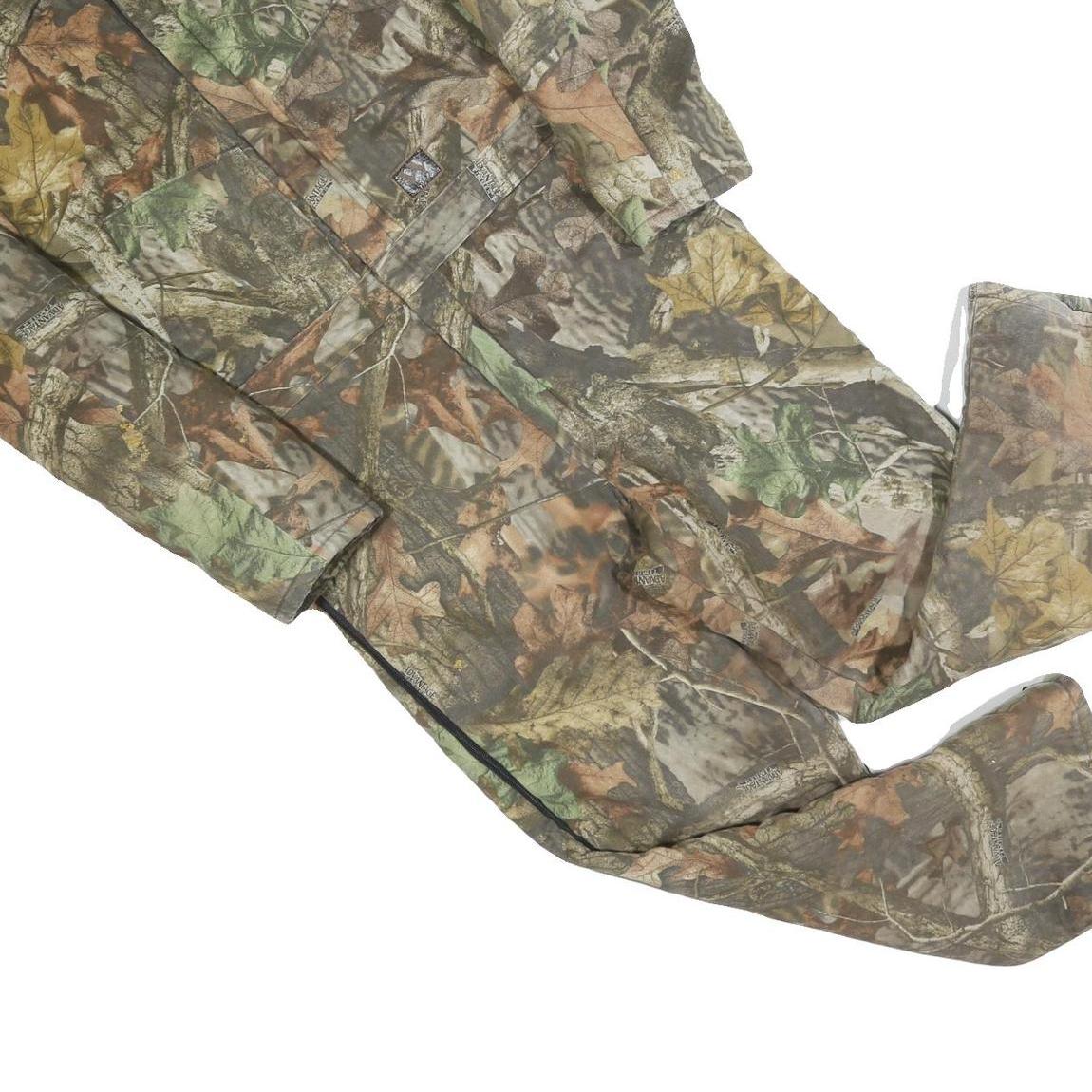 WALLS Mens Green & Brown Camouflage Cotton Blend Dungarees M W36 L26 Outdoor