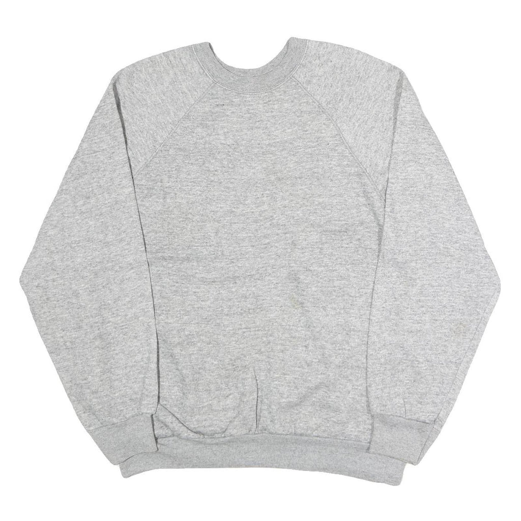 TULTEX Womens Grey Sweatshirt Crew Neck 3XL Cotton Blend Casual Pullover