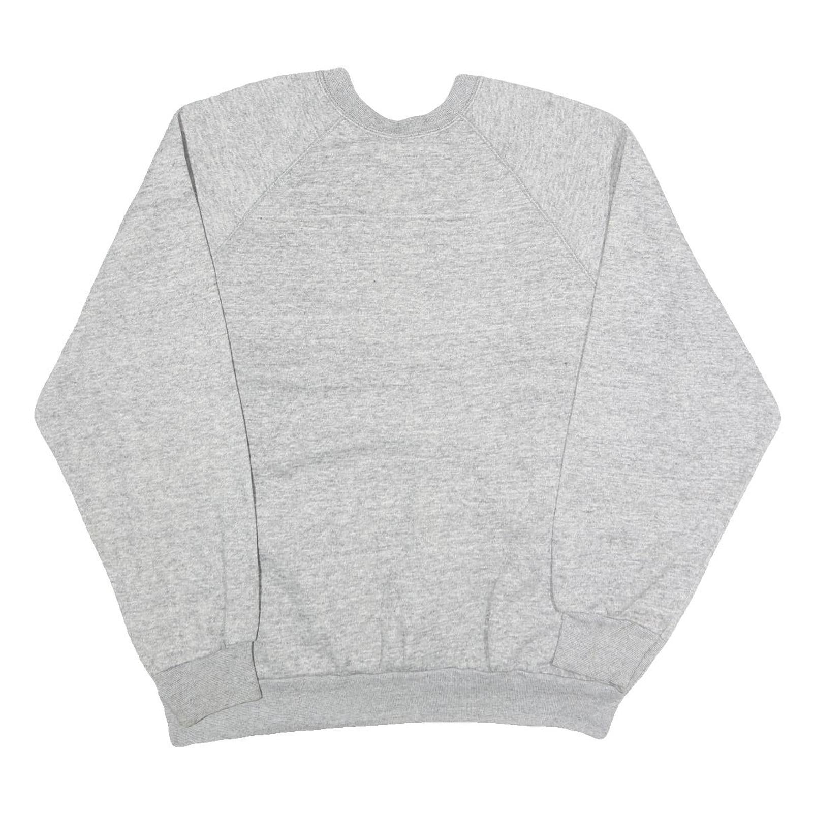 TULTEX Womens Grey Sweatshirt Crew Neck 3XL Cotton Blend Casual Pullover