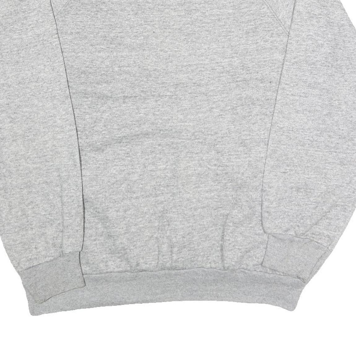 TULTEX Womens Grey Sweatshirt Crew Neck 3XL Cotton Blend Casual Pullover