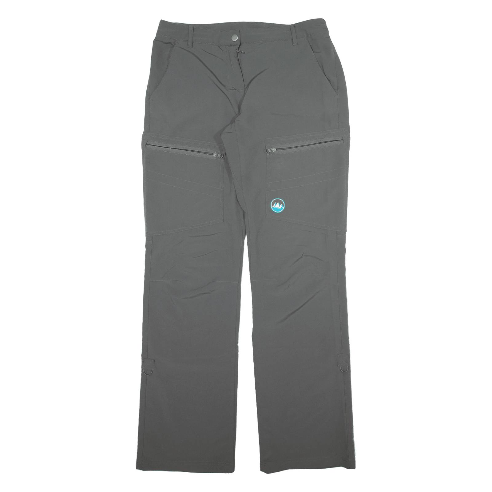 POLARINO Outdoor Womens Trousers Grey Regular Straight W32 L34