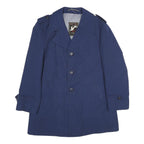 NORD WEST Mens Blue Classic Jacket M Polyester Blend Button Closure Formal
