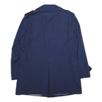NORD WEST Mens Blue Classic Jacket M Polyester Blend Button Closure Formal