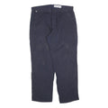 CARHARTT Mens Cotton Blend Navy Relaxed Straight Trousers W36 L32 Workwear