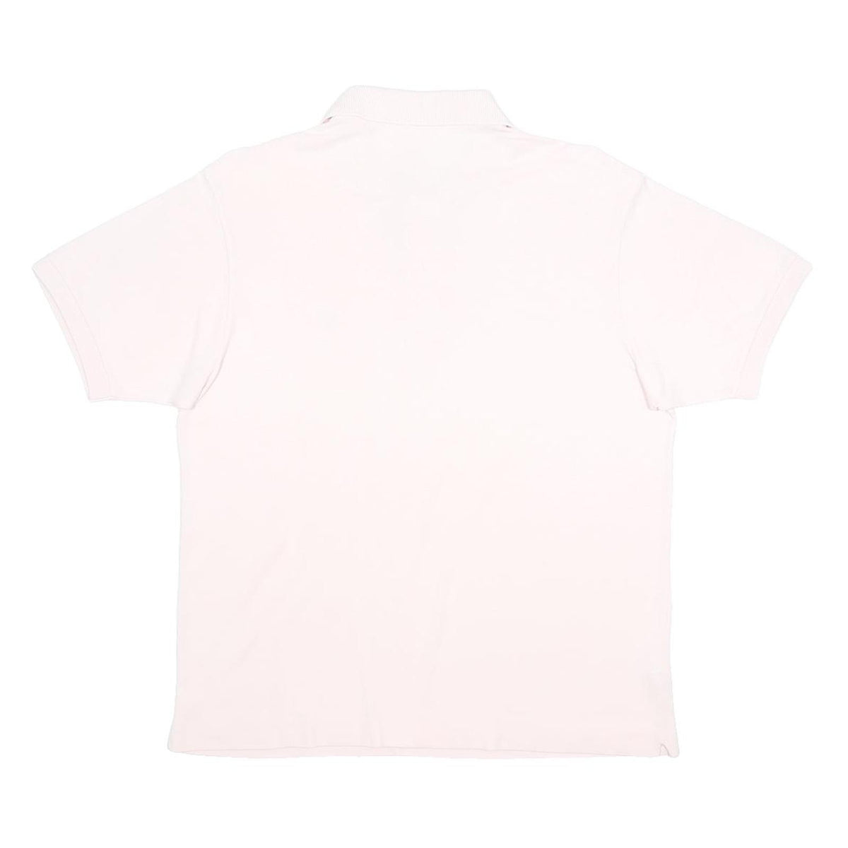 LACOSTE Mens White Short Sleeve Plain Polo Shirt M Classic Cotton