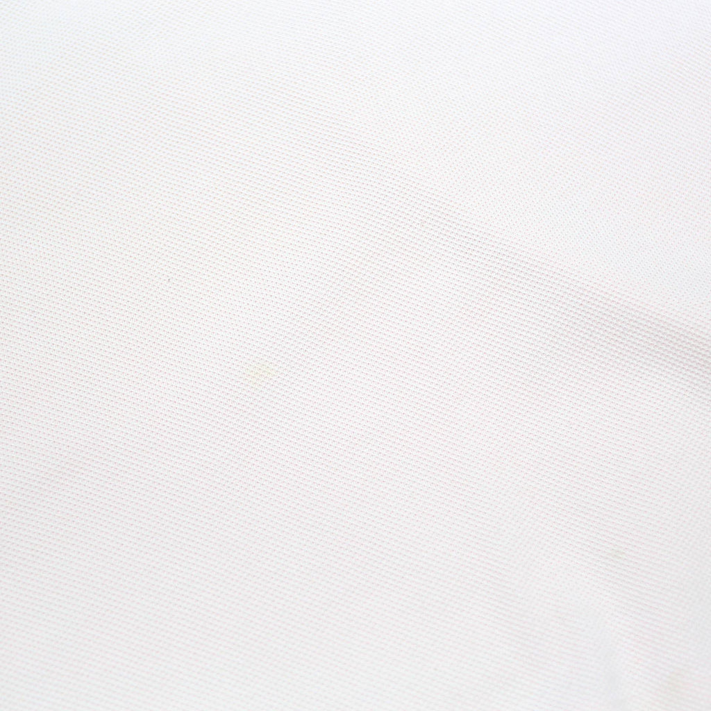 LACOSTE Mens White Short Sleeve Plain Polo Shirt M Classic Cotton