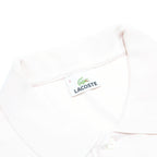 LACOSTE Mens White Short Sleeve Plain Polo Shirt M Classic Cotton