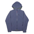JACK WOLFSKIN Womens Blue Outdoor Jacket UK 10 Polyester Zip Hooded Plain