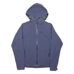 JACK WOLFSKIN Womens Blue Outdoor Jacket UK 10 Polyester Zip Hooded Plain