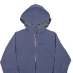 JACK WOLFSKIN Womens Blue Outdoor Jacket UK 10 Polyester Zip Hooded Plain