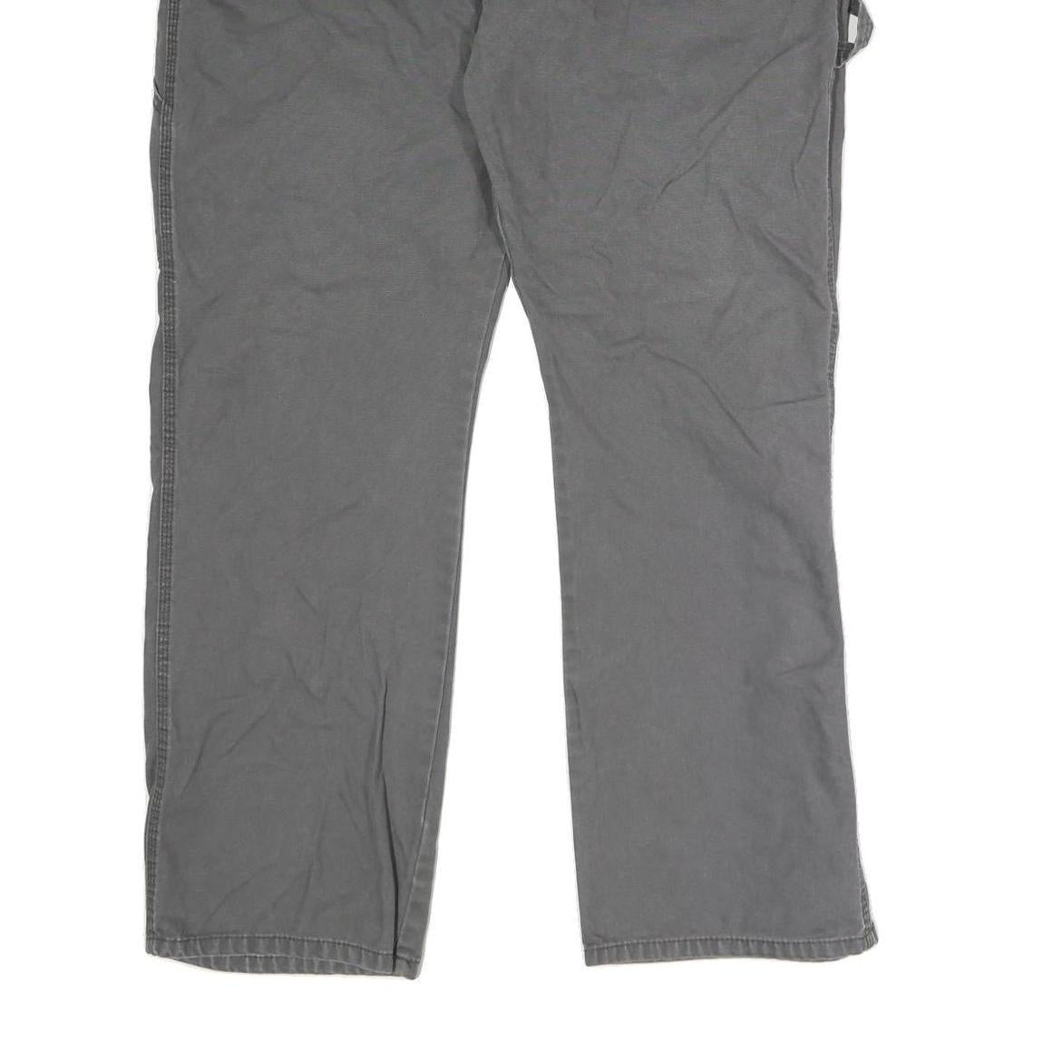 DICKIES Mens Grey Regular Fit Straight Cotton Blend Jeans W40 L27 Workwear