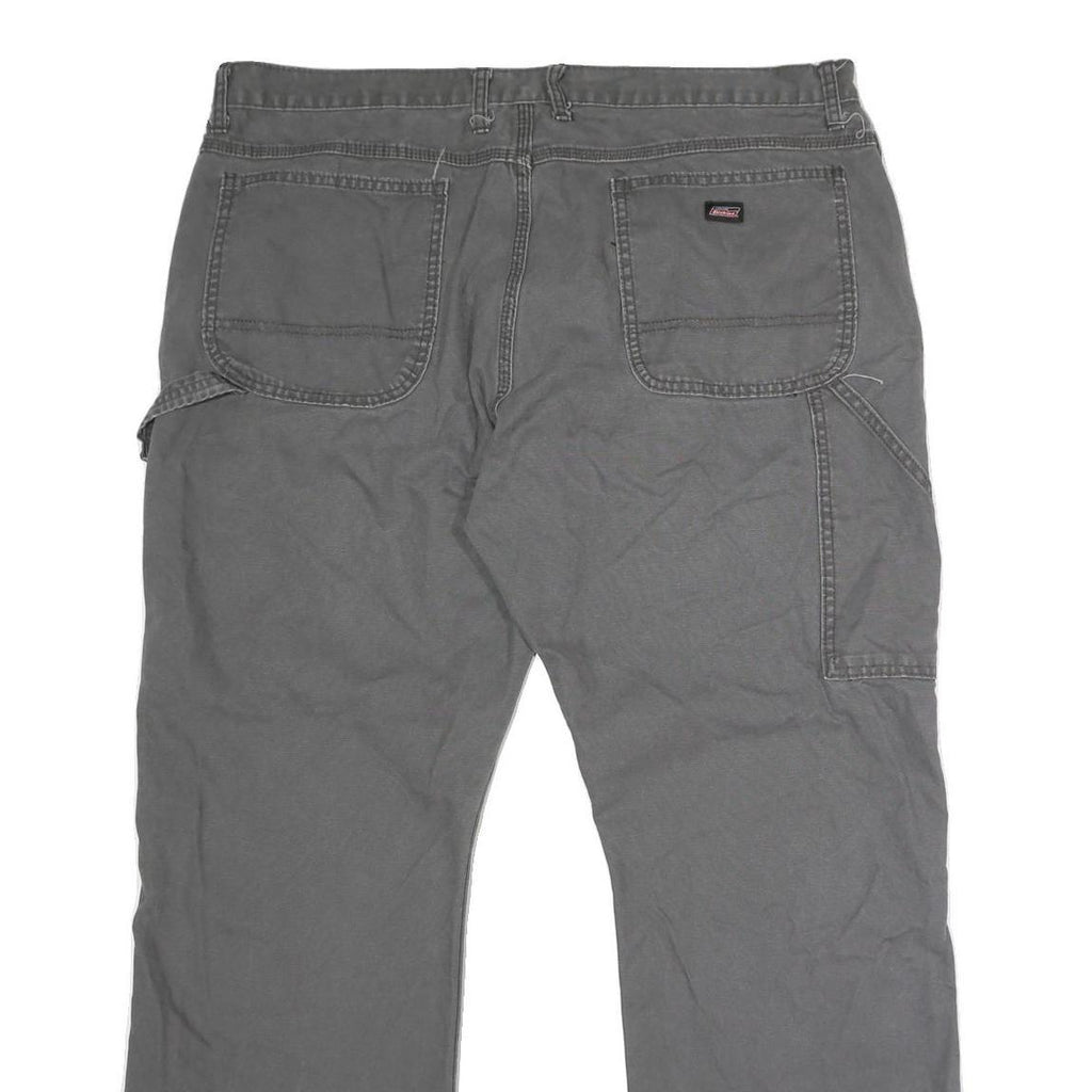 DICKIES Mens Grey Regular Fit Straight Cotton Blend Jeans W40 L27 Workwear