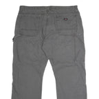 DICKIES Mens Grey Regular Fit Straight Cotton Blend Jeans W40 L27 Workwear