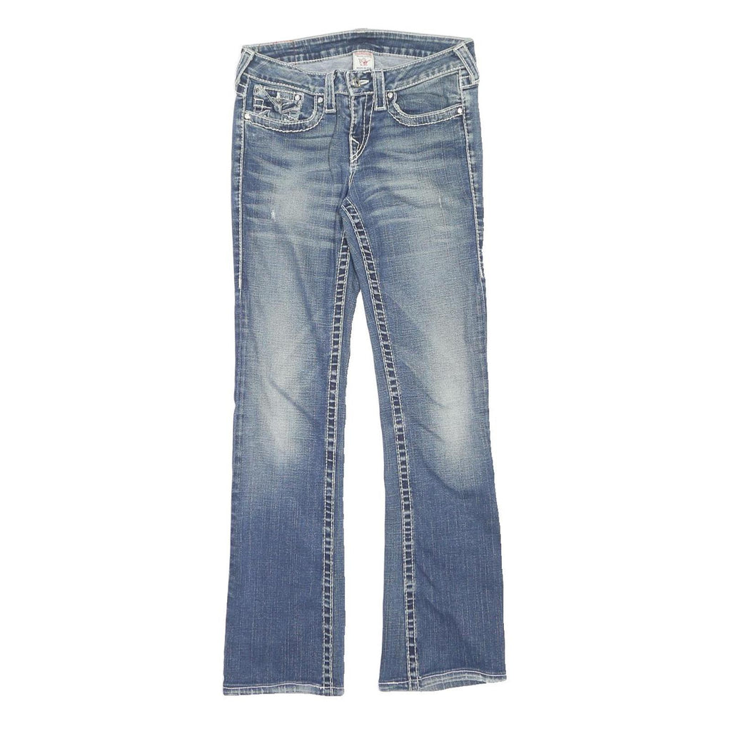 TRUE RELIGION Womens Slim Blue Denim Medium Jeans W29 L31 Classic Cotton Blend