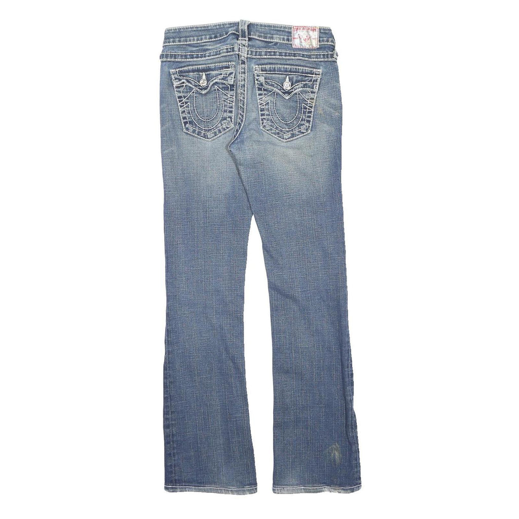 TRUE RELIGION Womens Slim Blue Denim Medium Jeans W29 L31 Classic Cotton Blend