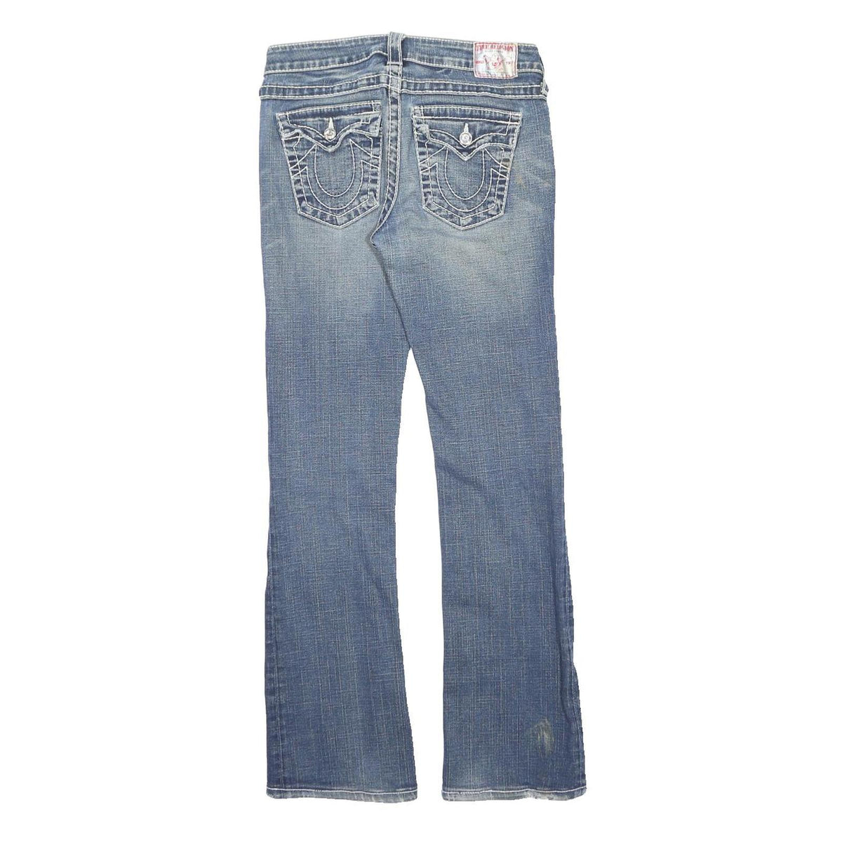 TRUE RELIGION Womens Slim Blue Denim Medium Jeans W29 L31 Classic Cotton Blend