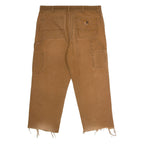 CARHARTT WIP Single Knee Carpenter Mens Canvas Trousers Brown Straight W38 L26