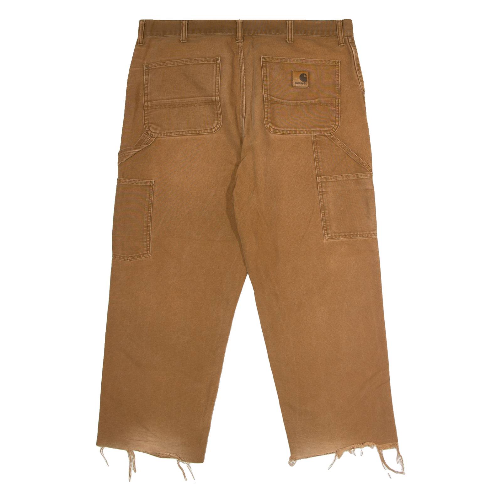 CARHARTT WIP Single Knee Carpenter Mens Canvas Trousers Brown Straight W38 L26